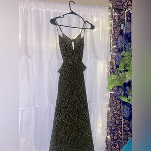 Mali Leopard Ruffle Midi Dress